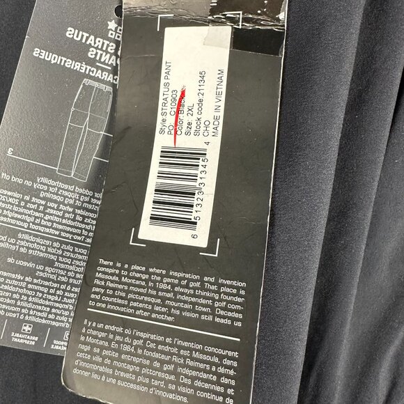 Sun Mountain Men's Stratus Golf Waterproof Fabric Rain Pants,‎ Size 2XL, Black - Picture 11 of 15